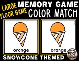 LARGE MEMORY MATCH FLOOR GAME COLOR MATCHING COLORS SUMMER