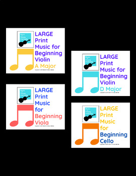 Preview of LARGE Print Music Bonus Bundle
