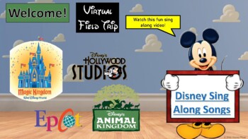 Preview of LARGE virtual Disney World field trip-UPDATED to include Welcome Show!