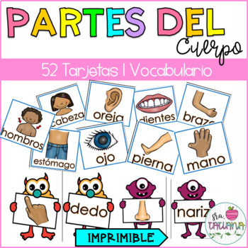 Preview of Spanish Body Parts | Las Partes del Cuerpo | Tarjetas | Memory game