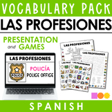 LAS PROFESIONES Vocabulary Game Pack-Word Search, Crosswor