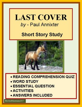 Preview of LAST COVER by Paul Annixter - Quiz, Vocabulary and more