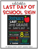 LAST DAY of School Sign - Complements FIRST DAY Sign