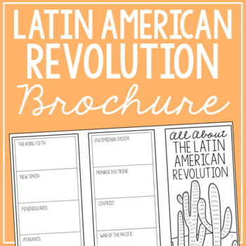 Preview of LATIN AMERICAN REVOLUTION World History Research Project | Vocabulary Activity