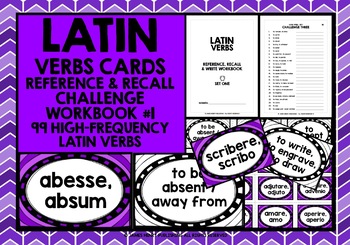 Preview of LATIN VERBS CARDS #1