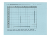 LC 08: Blank Multiplication Table-- blue scan for screen display