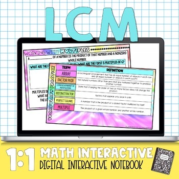 Preview of LCM Digital Interactive Notebook
