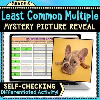 Preview of LCM Digital Mystery Art Reveal - Differentiated!