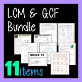 LCM GCF Combo - 11-in-1 Bundle Greatest Common Factor Leas