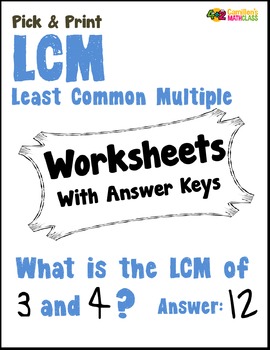 Finding Lcm Worksheets For Review, Least Common Multiple Worksheet