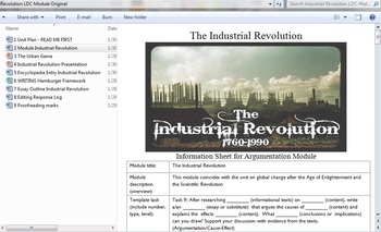 Preview of LDC Module:  Industrial Revolution w/ full lesson plan & activities
