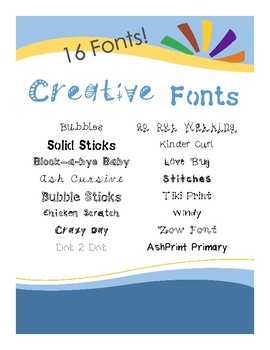 Preview of LDL Creative Fonts