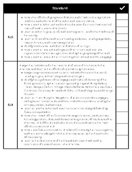 LDOE-5th Grade Social Studies Standards Checklist | TPT