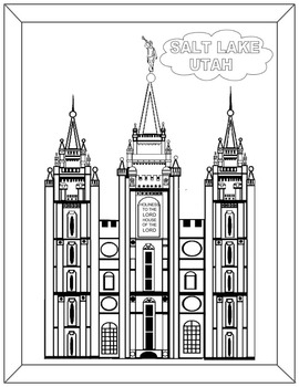 lds temple coloring pages