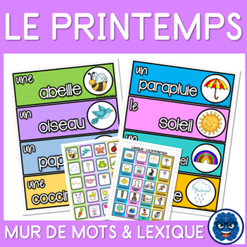 Preview of LE PRINTEMPS - Vocabulaire et lexique (Spring vocabulary in French)