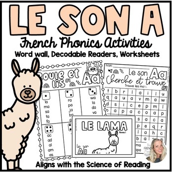 Preview of LE SON A| Les voyelles| French Phonics Activities & Readers | SOR