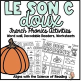 LE SON C Doux| Les sons français | Mon cahier de sons (Fre
