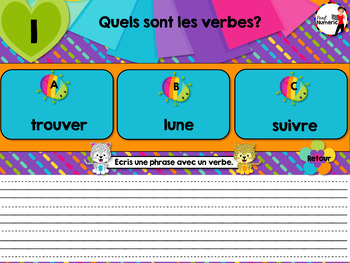 La phrase - Jeu de grammaire TNI interactif - Prof Numéric