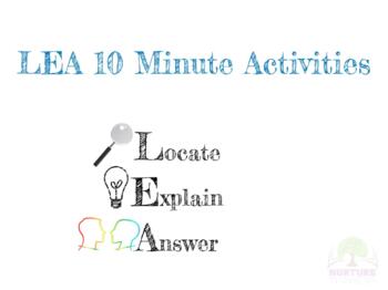 Preview of LEA 10 Minute Activities 