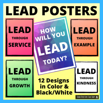 Preview of LEAD posters (Leadership posters)