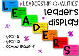 LEADERS Display - Leadership Qualities Posters