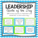 LEADERSHIP ~ Quote of the Day ~ Blue & Green