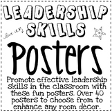 LEADERSHIP SKILLS POSTERS ~ Black & White