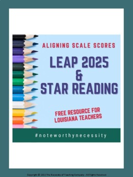 LEAP 2025 ELA & STAR Reading Scale Score Alignment Chart  TpT