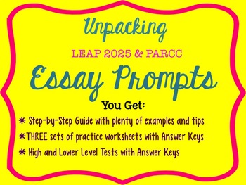 Preview of LEAP 2025 / PARCC: Unpacking Essay Prompts - How to Know EXACTLY How to Respond