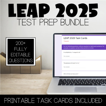 LEAP 2025 TEST PREP GRADE 4 - BUNDLE by Southern Roots  TpT