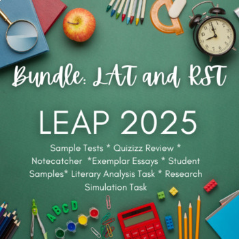 Preview of LEAP 2025 Test Prep Bundle: Research Simulation Task and Literary Analysis Task