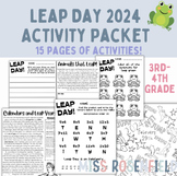 LEAP DAY 2024 NO PREP Activity Packet | Leap Year | 3rd-4t