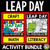 LEAP DAY YEAR 2024 CRAFT ACTIVITY & WORKSHEETS MATH LITERA