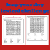 LEAP YEAR DAY LEXICAL CHALLENGE(word search)