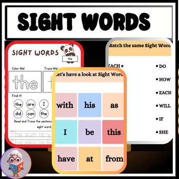 Preview of LEARN ABOUT SIGHT WORDS - PRINTABLE