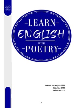 Preview of LEARN ENGLISH WITH POETRY (USE POETRY TO TEACH ESL)