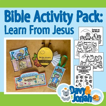 LEARN FROM JESUS BIBLE ACTIVITY PACK by Davy and Jonah | TPT