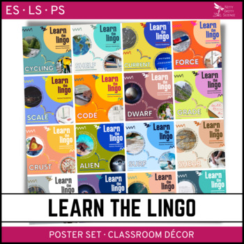 Preview of LEARN THE LINGO Poster Set - Science Literacy
