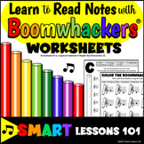 LEARN TO READ NOTES with BOOMWHACKERS® Music Worksheets Mu