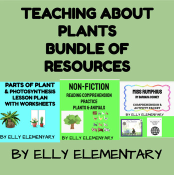 Preview of PLANTS: UNIT OF STUDY WITH RESOURCES BUNDLE: 3RD/4TH GRADE