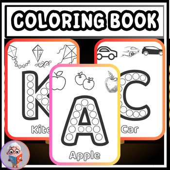 Preview of LEARNING ALPHABET COLORING BOOK