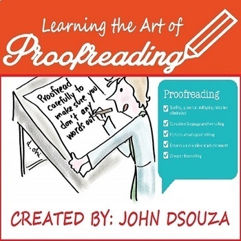 Preview of PROOFREADING - EDITING YOUR WRITING: UNIT LESSON PLAN
