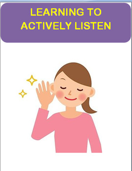 Preview of LEARNING TO ACTIVELY LISTEN- CDC Health Standard 4