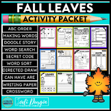 LEAVES ACTIVITY PACKET word search early finisher activiti
