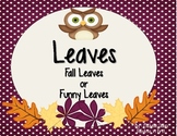LEAVES: Fall or Funny (Real and Nonsense Words)