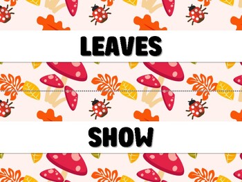 Preview of LEAVES SHOW US HOW TO MAKE OUR HEARTS HAPPY! Autumn Bulletin Board Decor Kit