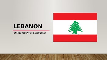LEBANON Research and Web quest Assignment (PowerPoint) by Pointer Education