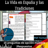 Spanish Reading: LECTURA La Vida en España y las Tradiciones