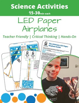 Preview of LED Paper Airplane Templates - Learn Circuits through FUN!