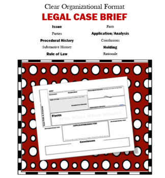 Preview of LEGAL CASE BRIEF